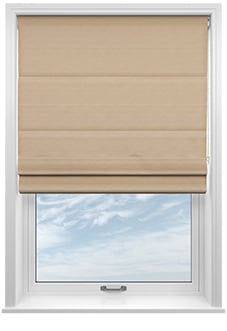 Cortona, Ecru Glow - Twist&Fit Roman Blind